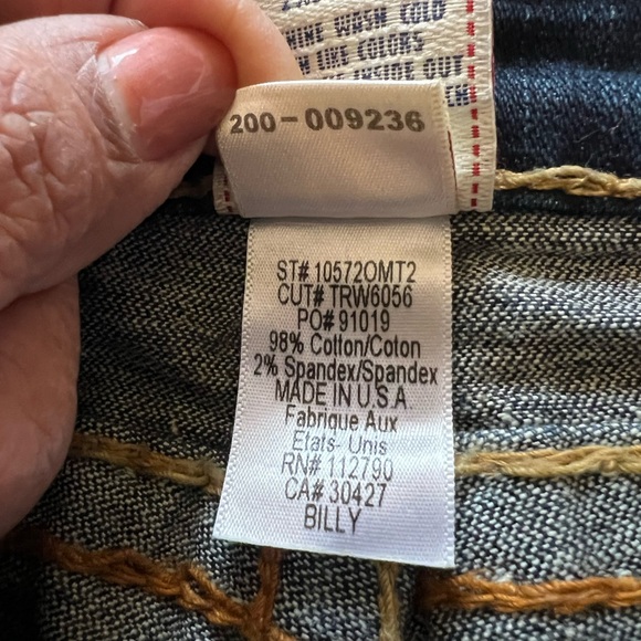 True Religion Billy Super T Jeans Women’s 24 – Dark Wash Bootcut, Made in USA - Picture 8 of 8